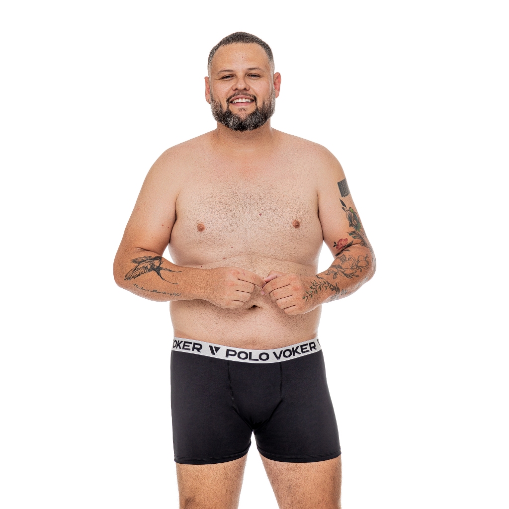 Detalhes do Kit 10 Cuecas Plus Size Boxer/Box Microfibra XG XG1 XG2 Extra Grande