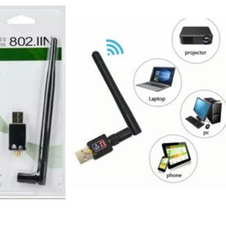 Kit 03 Antena Wireless Usb Wifi 1200Mbps Receptor Pc Tv Notebook 802.IIN Wi-fi