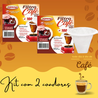 2 Unidades do Coador n. 100 refil ideal para suporte de café que vendemos na loja em Oferta na Shopee
