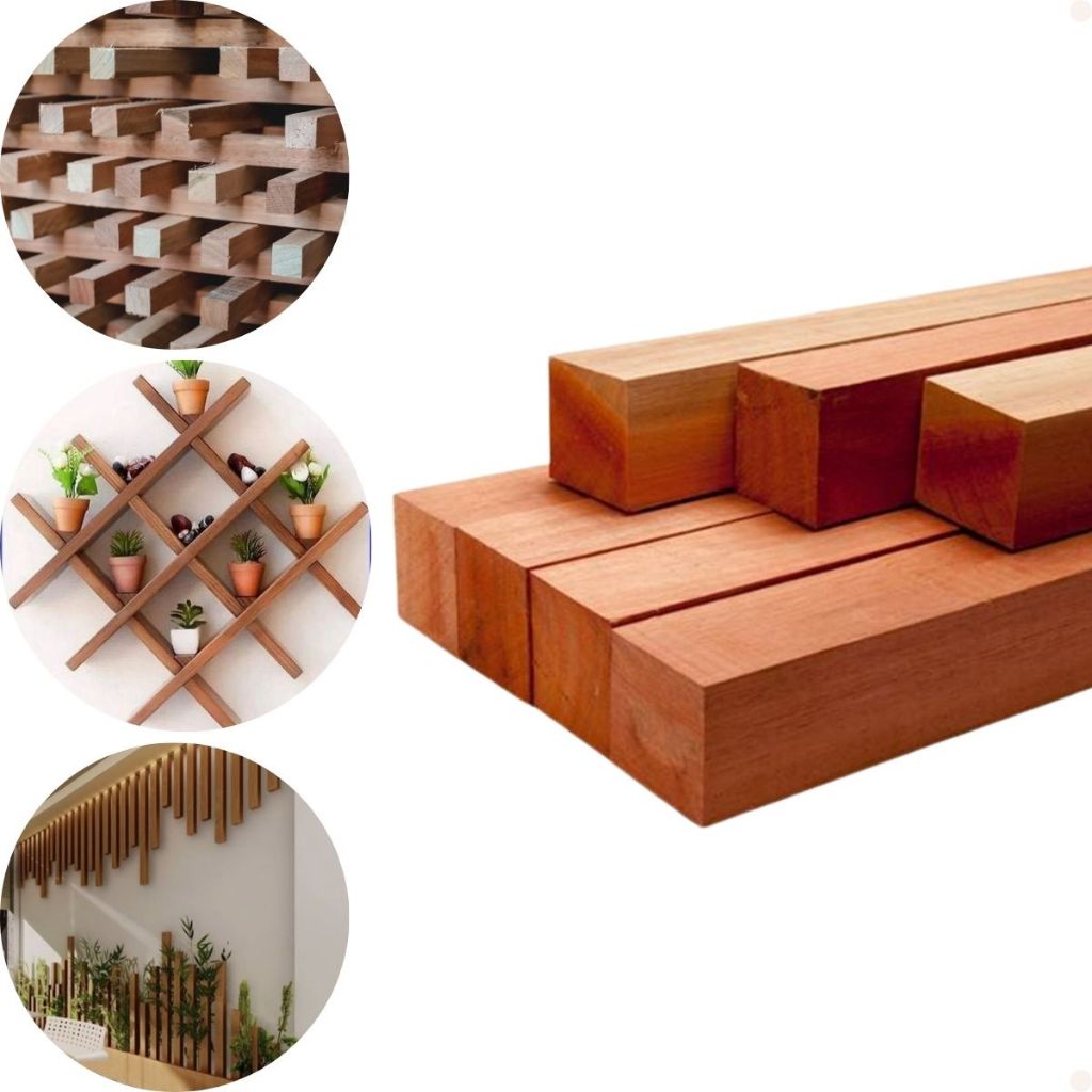 Fardo com 9 Pontaletes em Eucalipto para Artesanato 3x3x100cm em Oferta na Shopee