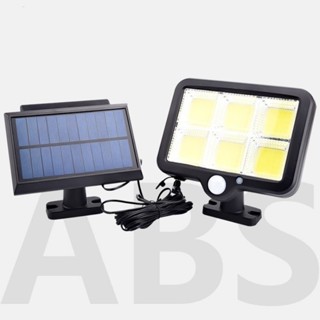 Multifuncional Jardim Luminária Solar de Parede 120 Cob 24W Sensor Presença Com 3 Funções Separado