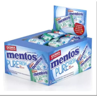 Goma de mascar Chiclete Mentos Pure Fresh Sortido c/60 unidades.