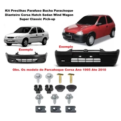 Kit Grampo Presilha Parachoque Dianteiro Corsa wind super sedan corsa pick-up classic wagon 1994 1995 96 97 98 99 2000