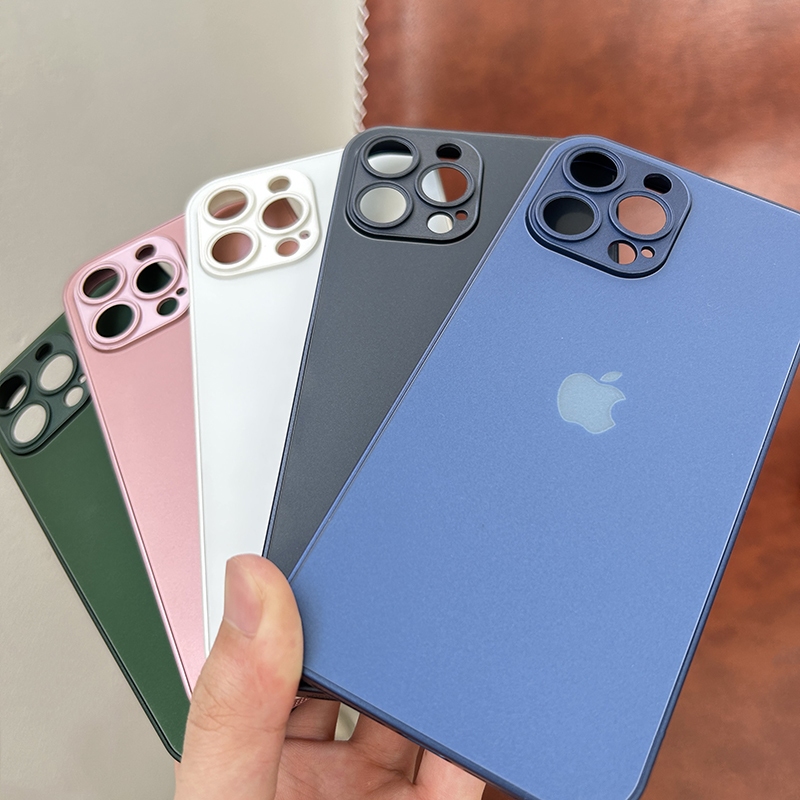 Capinha Caixa De Vidro Fosco AG De Alta Qualidade Para iPhone 14 13 12 11 11Pro Max em Oferta na Shopee