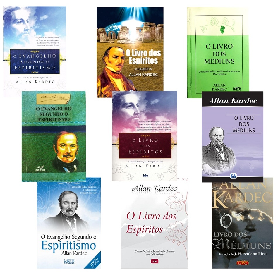 Livro Allan Kardec - O Livro dos Médiuns - O Evangelho Segundo o Espiritismo - vários - novo lacrado