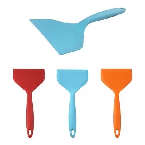 Espátula Larga De Silicone 27 cm - Para Frigideiras ou Chapa