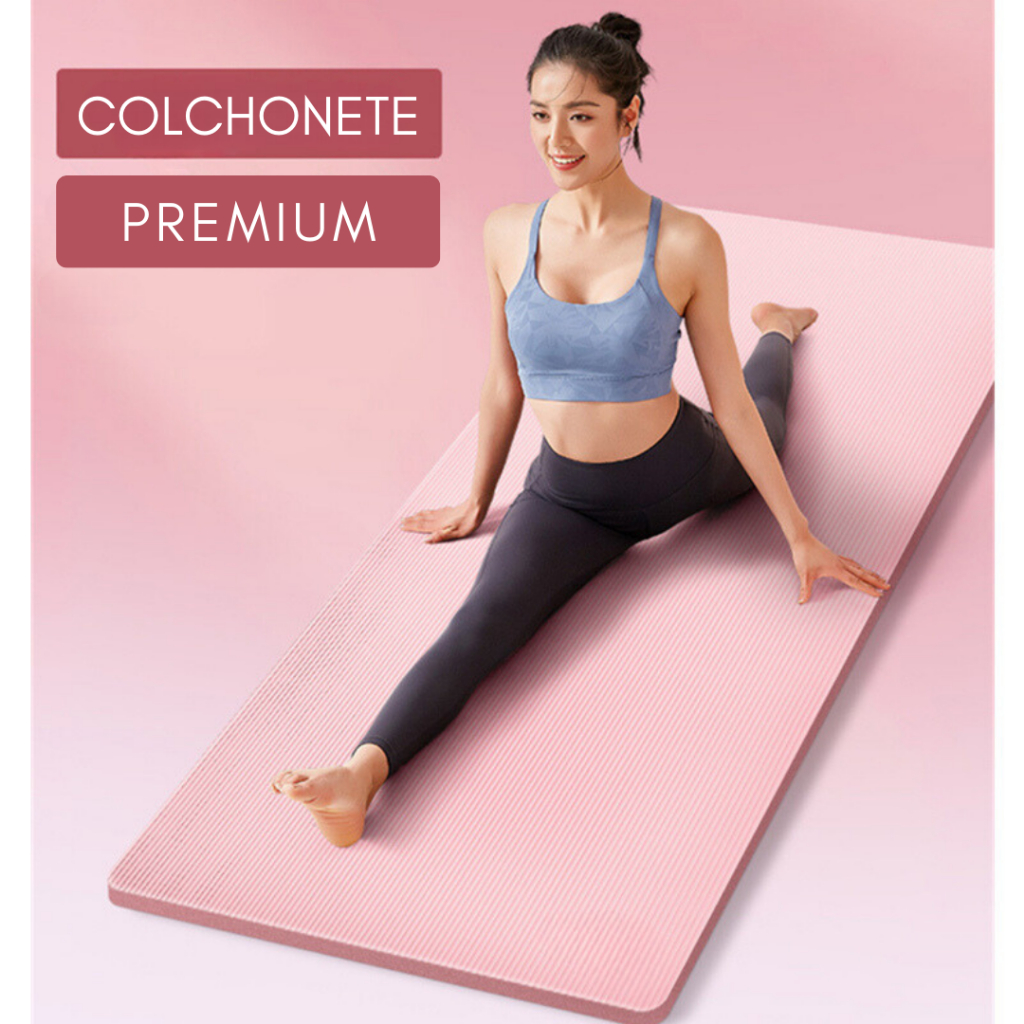 Colchonete de Pilates Premium Alta Densidade e Conforto 180 x 60cm