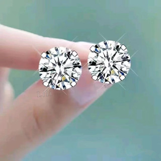 Brinco Feminino e Masculino Ponto de Luz Pedra Zirconia /Aço inox