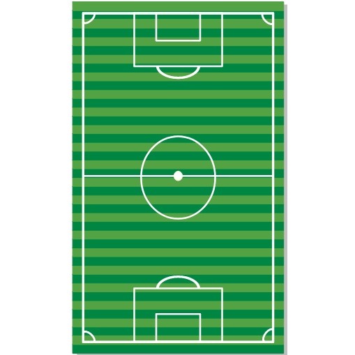 Tapete CAMPO DE FUTEBOL -  Criança 100X200 CM