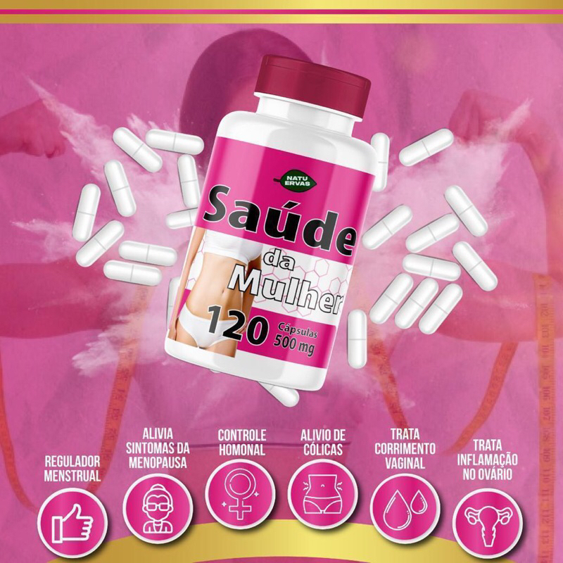 Saúde da Mulher 120 cápsulas 500mg