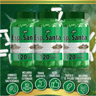 3 UN Espinheira Santa 120 cápsulas 500mg