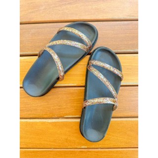 Sandália Casual Papete Feminina Flatform em EVA Super Leve Moda Praia Verão Brilhante Envio Já
