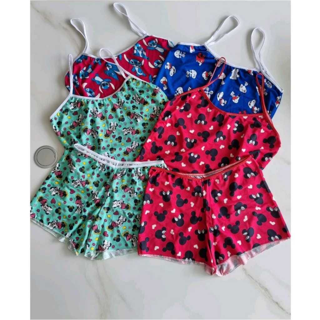 Kit 5 Baby Doll de Dormir Pijama Short Doll