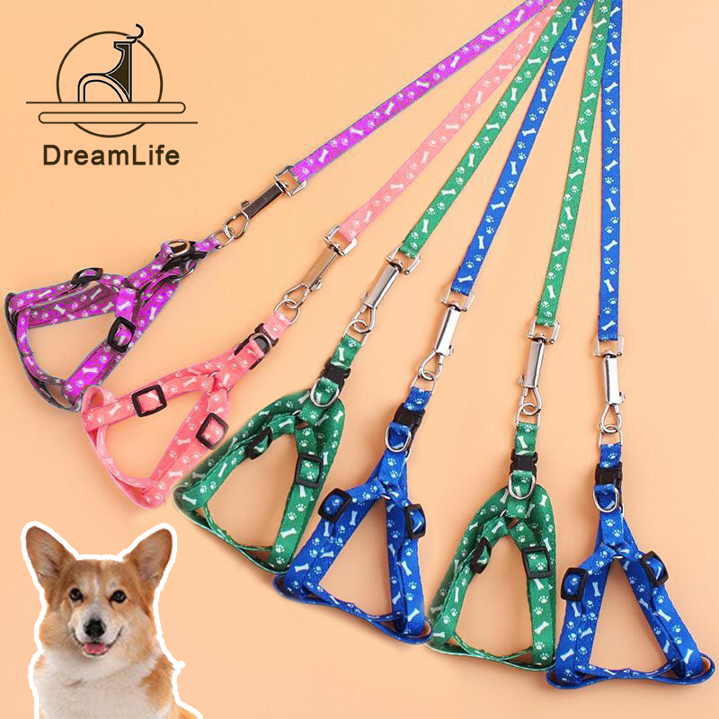 Coleira Guia Peitoral Para Cachorro Gato Ajustável Pet Cão Pequeno Porte Largurao da fita: 1.0cm