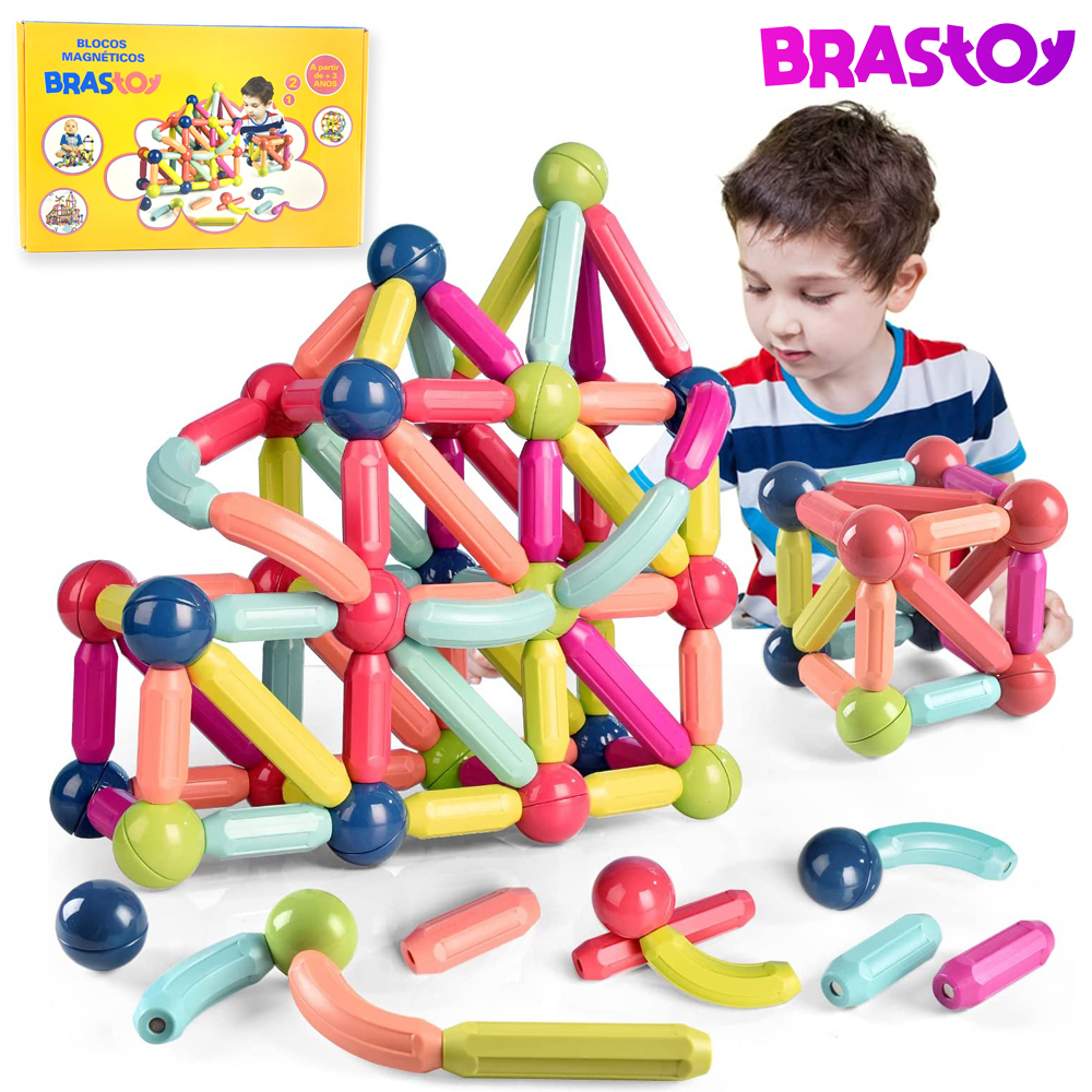 Brastoy Blocos De Bastões Construção Brinquedo Educativo Infantil