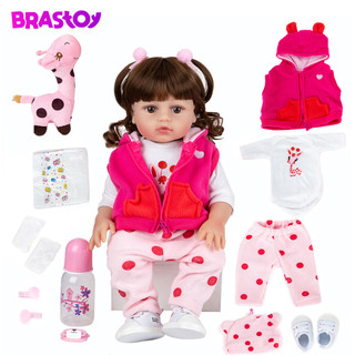 Bebê Reborn Boneca 100% Silicone Menina Brastoy Original em Oferta na Shopee