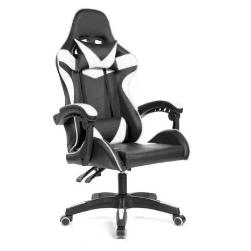 Cadeira Giratória Gamer Cor Branca Estofado Couro Sintético em Oferta na Shopee