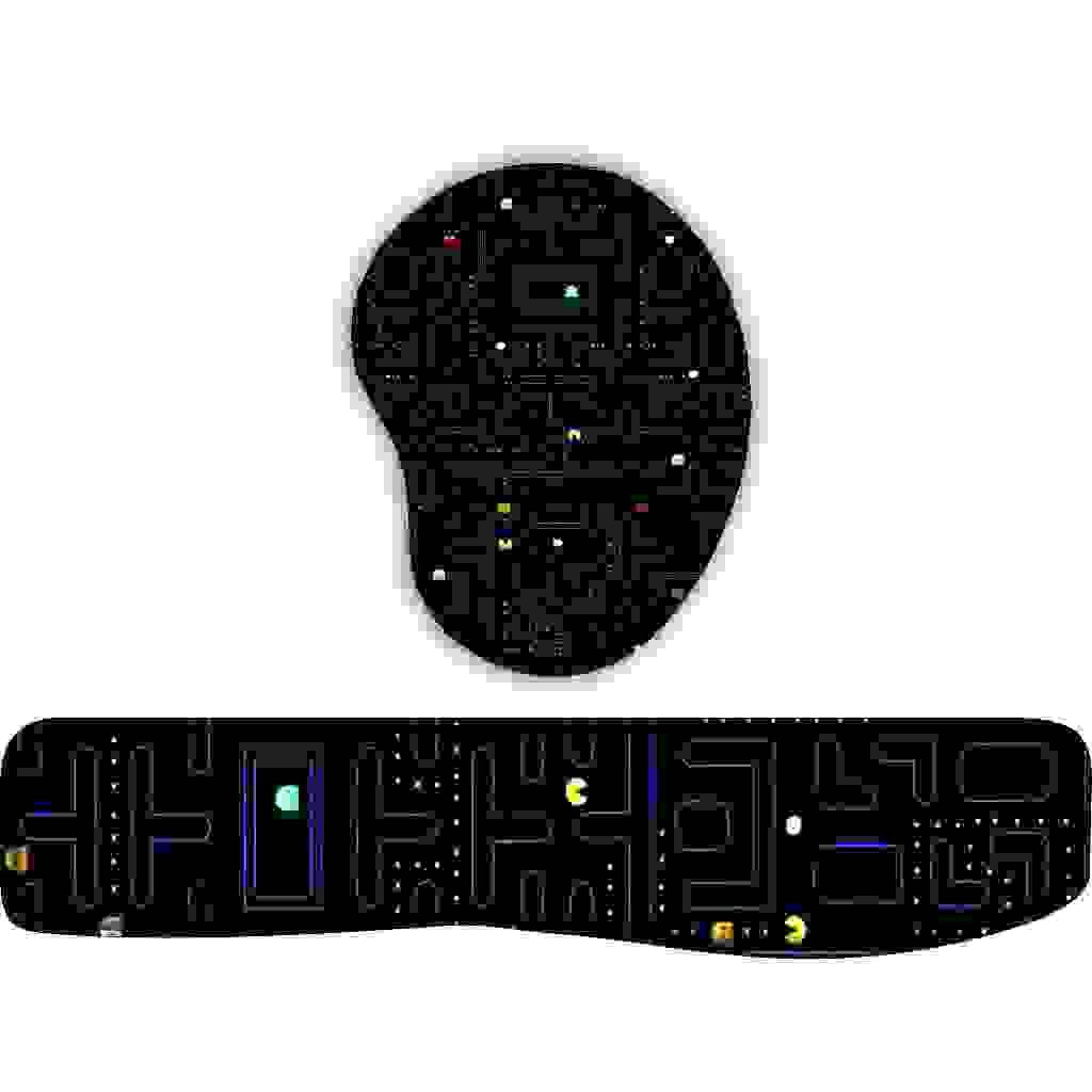 Kit Mouse Pad + Apoio de Teclado Pacman Game