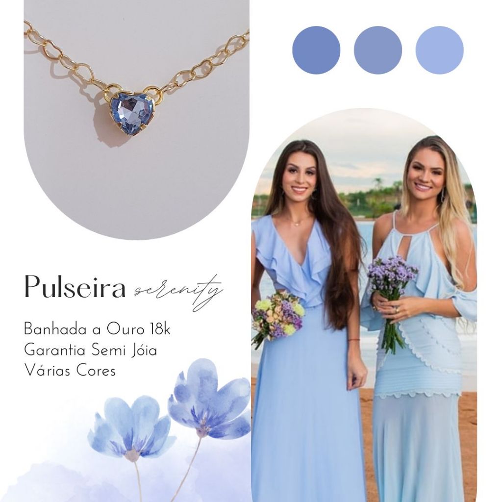 Kit 8 Pulseiras Escolha cor da Pedra Coração Folheada a Ouro Madrinha de Casamento em Oferta na Shopee