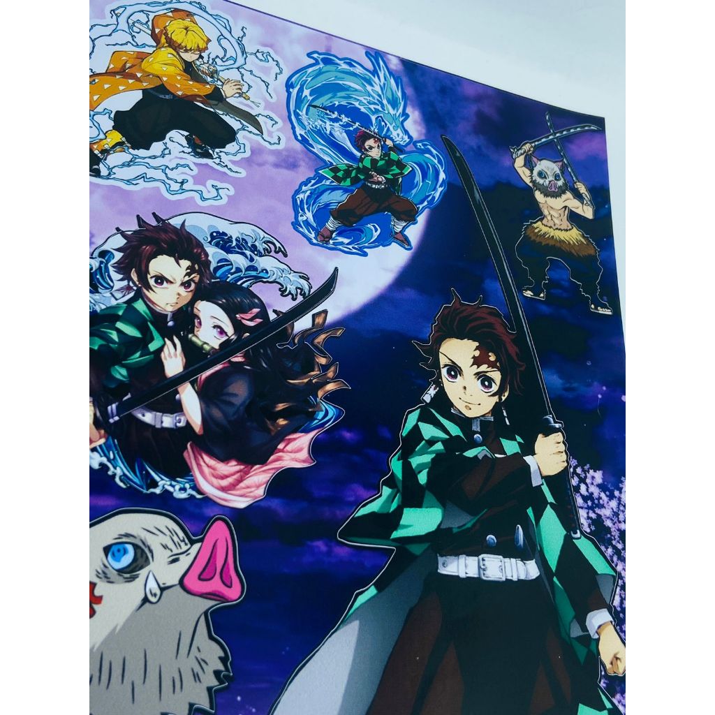 Adesivo/Sticker grande demon slayer anime geek