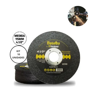 Kit Disco de Corte Fino Navalha 10 Unidades - Titanium