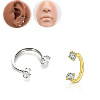 1 uni Piercing para Nariz/Cartilagem helix  brinco com Zircônia em Oferta na Shopee