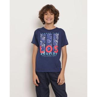 Camiseta Infantil Estampa Sortida Azul Marinho