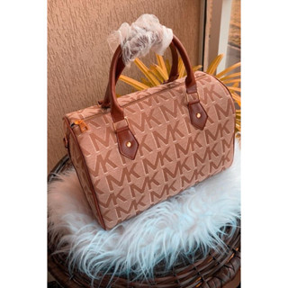 Bolsa Baú Tecido Alça de Mão e Transversal