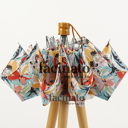 KIT 2 Guarda Chuva Mini Sombrinha Pequena Cabe Na Bolsa Estampado Sortida Aleatoria