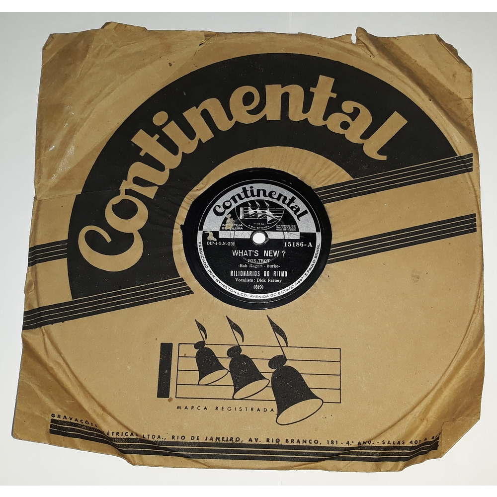 Milionários do Ritmo - 78 rpm What's New? Dick Farney Raro