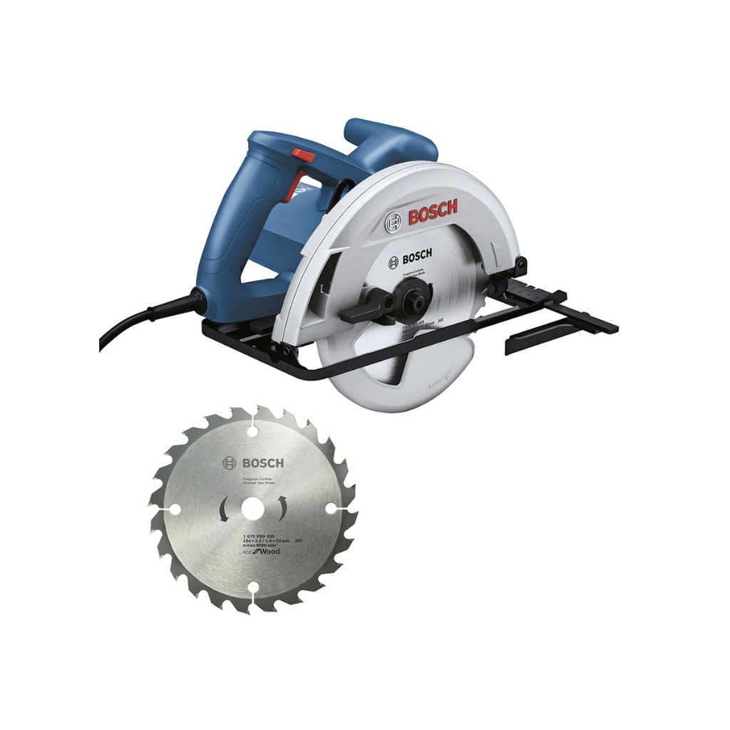Serra Circular Elétrica Professional Bosch GKS130 1300W + 1 Disco de Corte - Home & Living