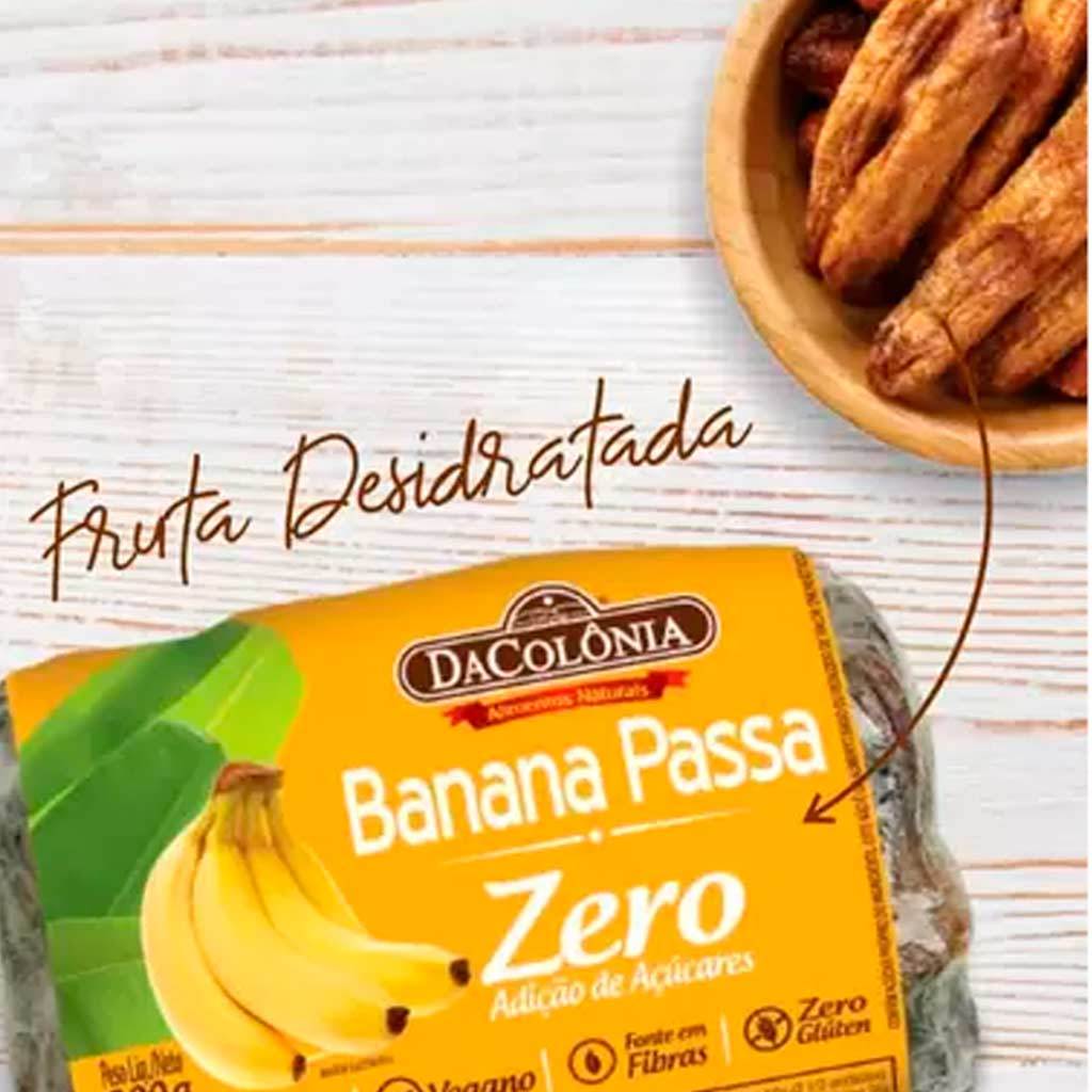 Banana Passa Sem Adição de Açúcar 200g - Dacolônia — imagem 2 de 2