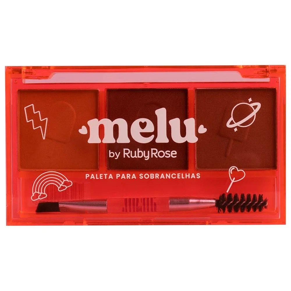 Paleta De Sombras Para Sobrancelhas Melu By Ruby Rose RRF571
