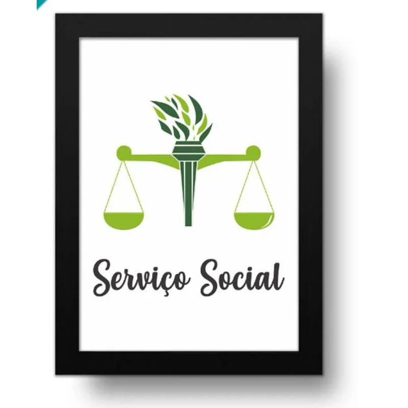 Placa Decorativa Profissão Servico Social
