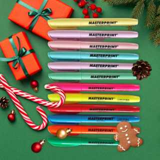 Kit 12 Marca Texto (6 Pastel + 6 Neon) Masterprint Promoção em Oferta na Shopee