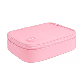 Estojo Escolar Box Rosa Tilibra Happy em Oferta na Shopee