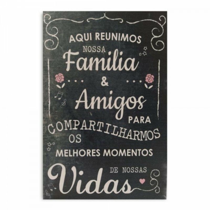 Placa decorativa | Aqui reunimos nossa família & amigos para compartilhamos os melhores momentos de nossas vidas