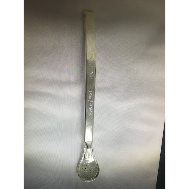 Bomba De Chimarrão Cuia Bomba Inteira Cano Desenhado 19cm