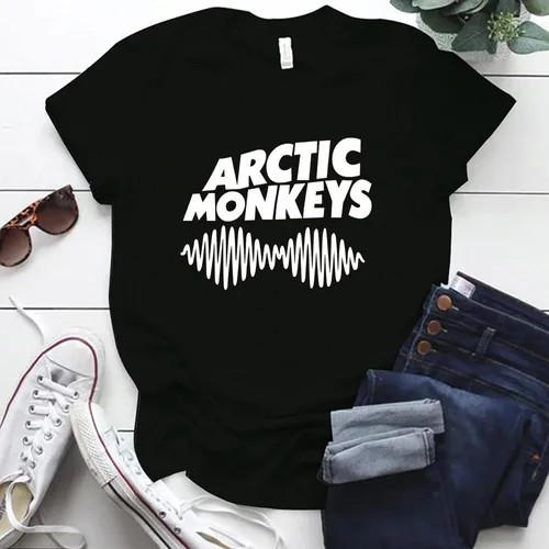 Baby Look Arctic Monkeys Camiseta Feminina Banda Rock Internacional Camisa 100% Algodão