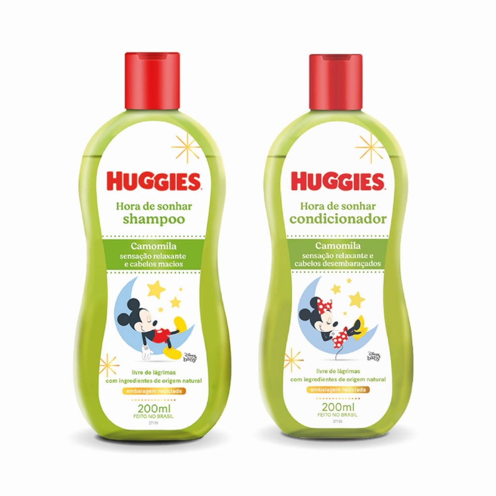 Kit Shampoo + Condicionador Huggies Chá de Camomila Livre de Lágrimas