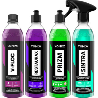 Kit Revitalizador Restaurax  Prizm Removedor Chuva Ácida Shampoo V-Floc Sintra Fast Vonixx em Oferta na Shopee