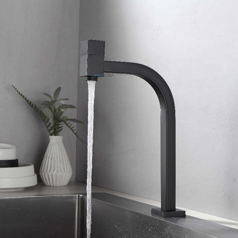 Torneira Link 90º Quadrada Banheiro Bancada Bica Alta Preta Fosco Luxo 1/4 volta Aço inox em Oferta na Shopee