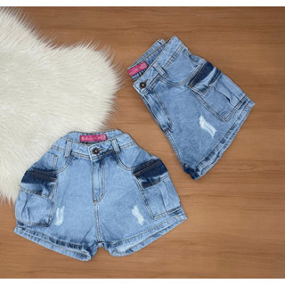 Shorts Jeans Hot Pant Feminino Bermuda de Fábrica