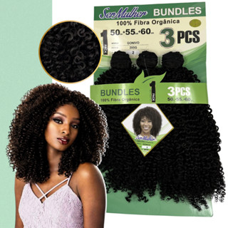 Cabelo Goivo Orgânico Cacheado Gonivo Ser Mulher 60 cm
