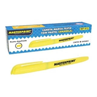 Kit 6 Marca Texto Pastel Amarelo Masterprint - Grifa Texto em Oferta na Shopee