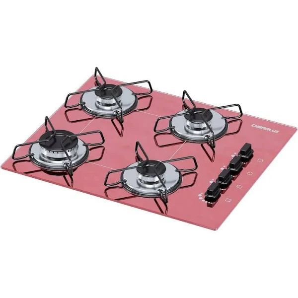 FOGÃO COOKTOP ROSA CHAMALUX 4 BOCAS ULTRA CHAMA