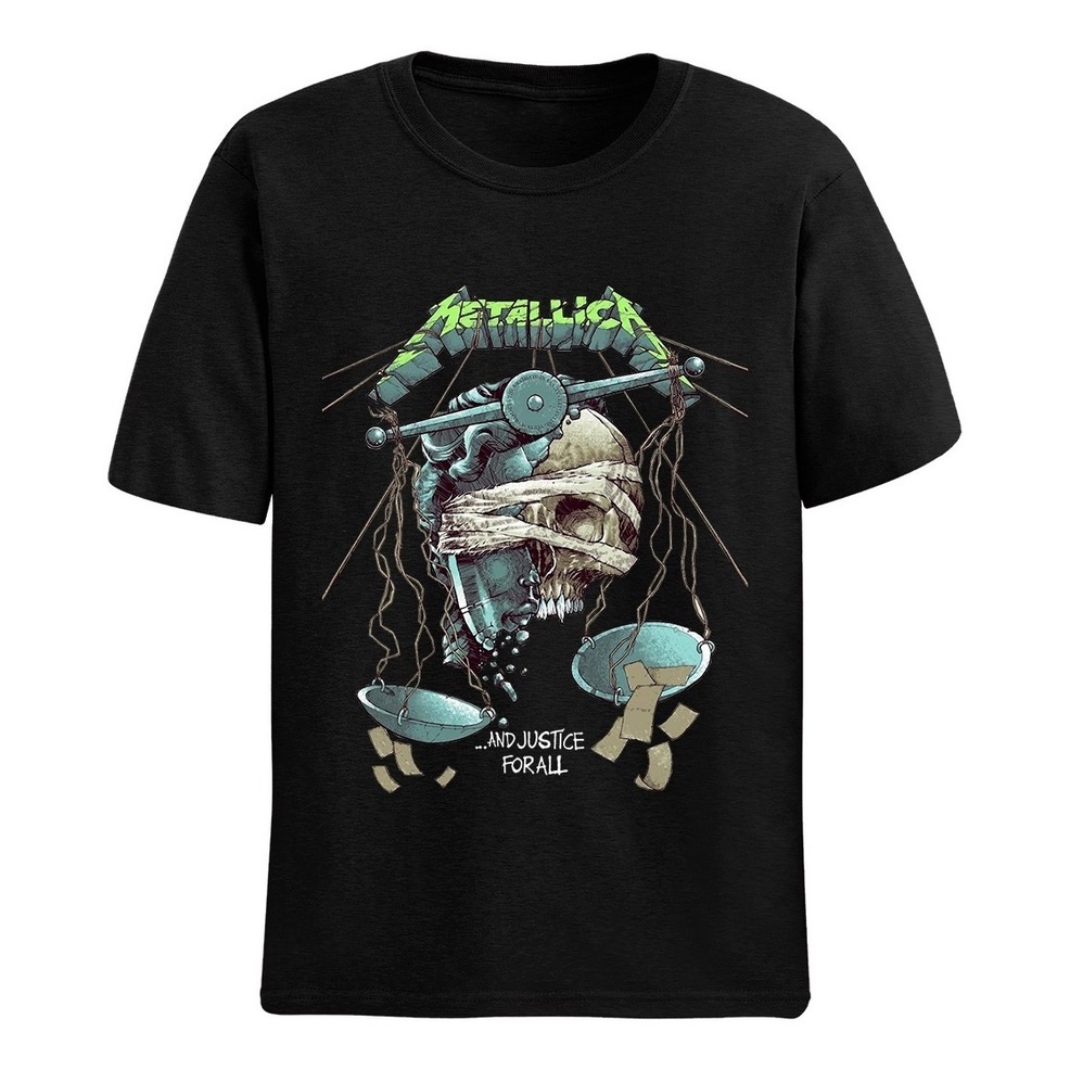 Camisa Camiseta Música Metallica And Justice For All Caveira 100% Algodão Alta Qualidade