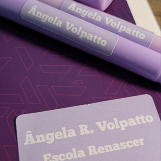 Etiquetas Escolares / Adesivos para Material Escolar Lisas Prático