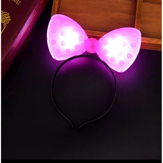 Tiara Arco Com Luz Pisca Da Minnie
