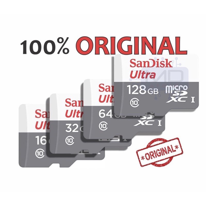 Sandisk Cartão De Memória Cartão Sd A1 8GB 16GB 32GB 64GB 128GB 48M S para celular Microsd Card